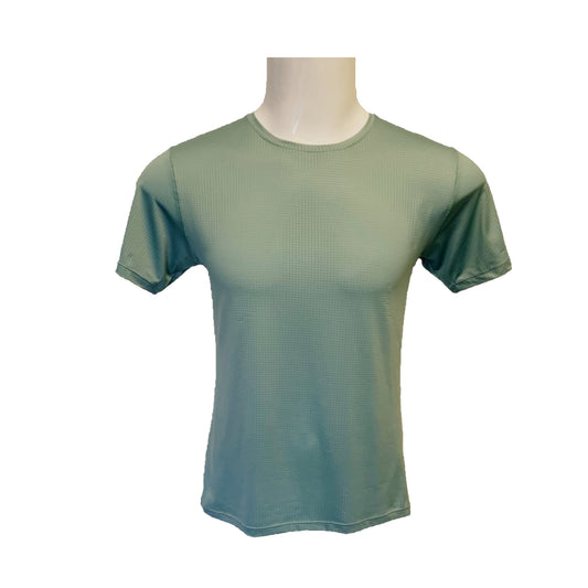 Men's Workout Short Sleeve Dry Fit Top Sage